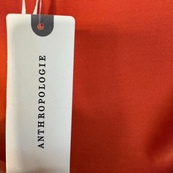 Anthropologie The Gabbie Terra Cotta Strapless Ruched Tube Midi Dress Size Small - Picture 15 of 17